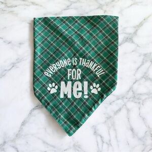 DOG Bandana - Everyone Is Thankful For Me - Size L Large